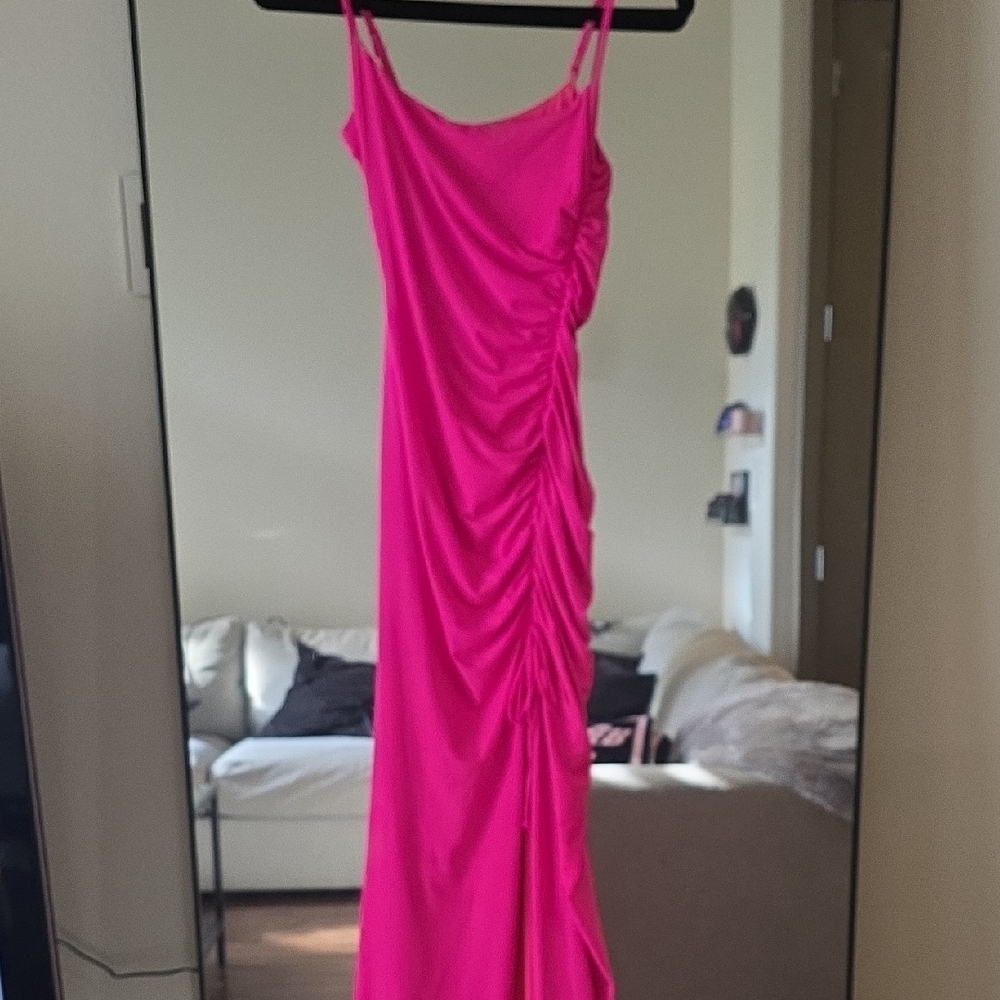 Good American Vibrant Pink Maxi Dress